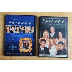 Lot of 2 Friends DVD's Season 1 Top 5 Shows and The Series Finale